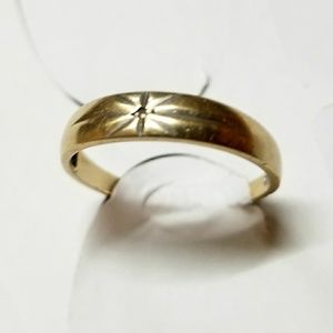Wedding band 10K Solid GOLD